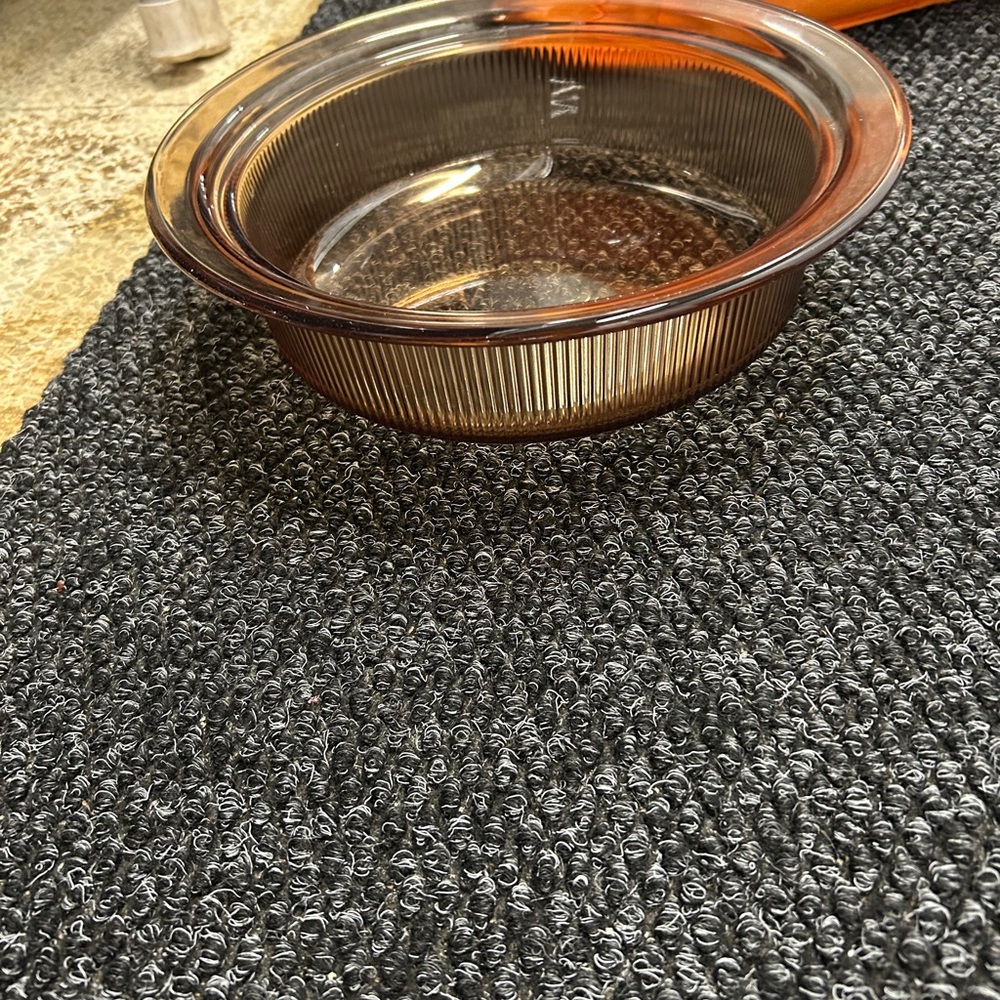 Elegant Amber Glass Baking Dish